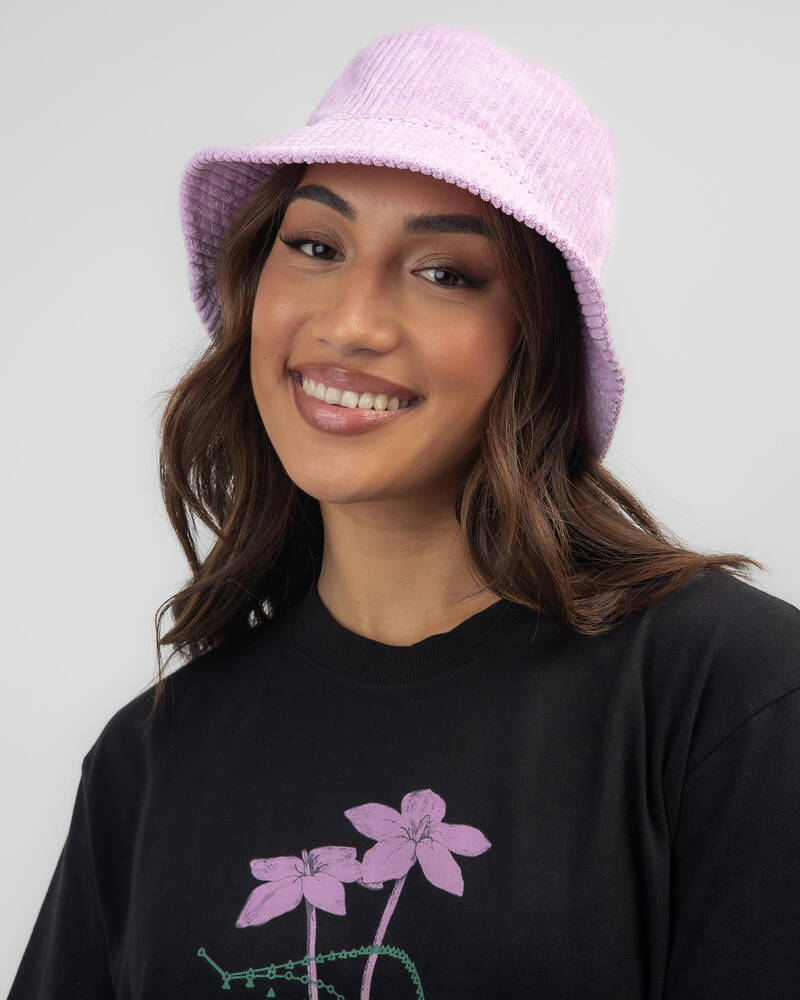 Shop Ava And Ever Jackie Cord Bucket Hat In Lilac Fast Shipping