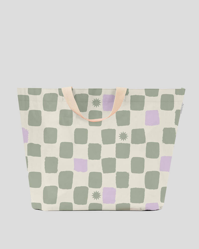 Sunnylife Checkerboard Beach Bag for Womens