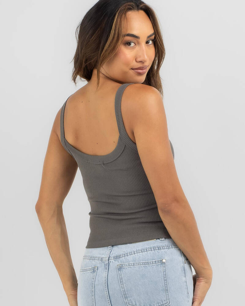 Ava And Ever Ayla Basic Rib Tank Top for Womens