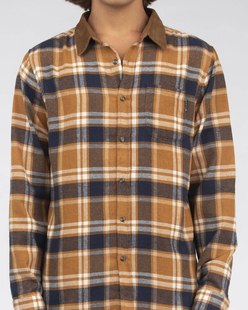 Rusty Sub Culture Flannel Shirt for Mens