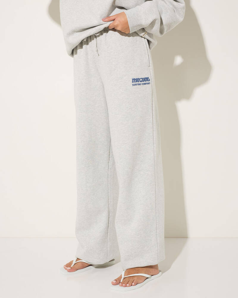 Rip Curl Surf Puff Wide Leg Trackpants for Womens