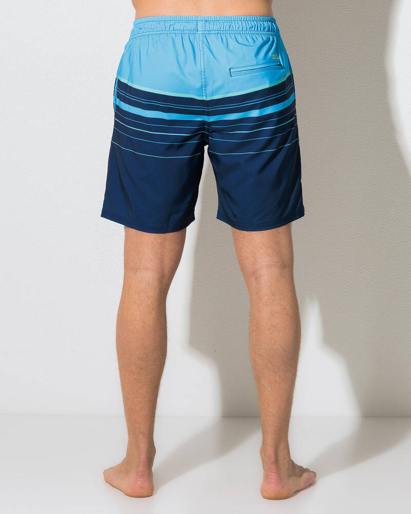 Skylark Bold Horizon Elastic Waist Board Shorts for Mens
