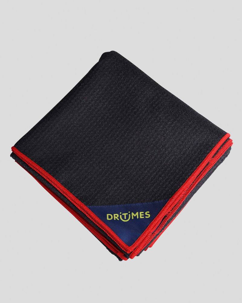 DRITIMES Staple Black Red Towel for Mens