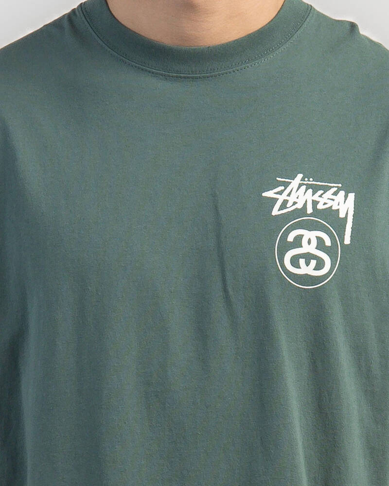 Stussy Solid Stock Link T-Shirt for Mens