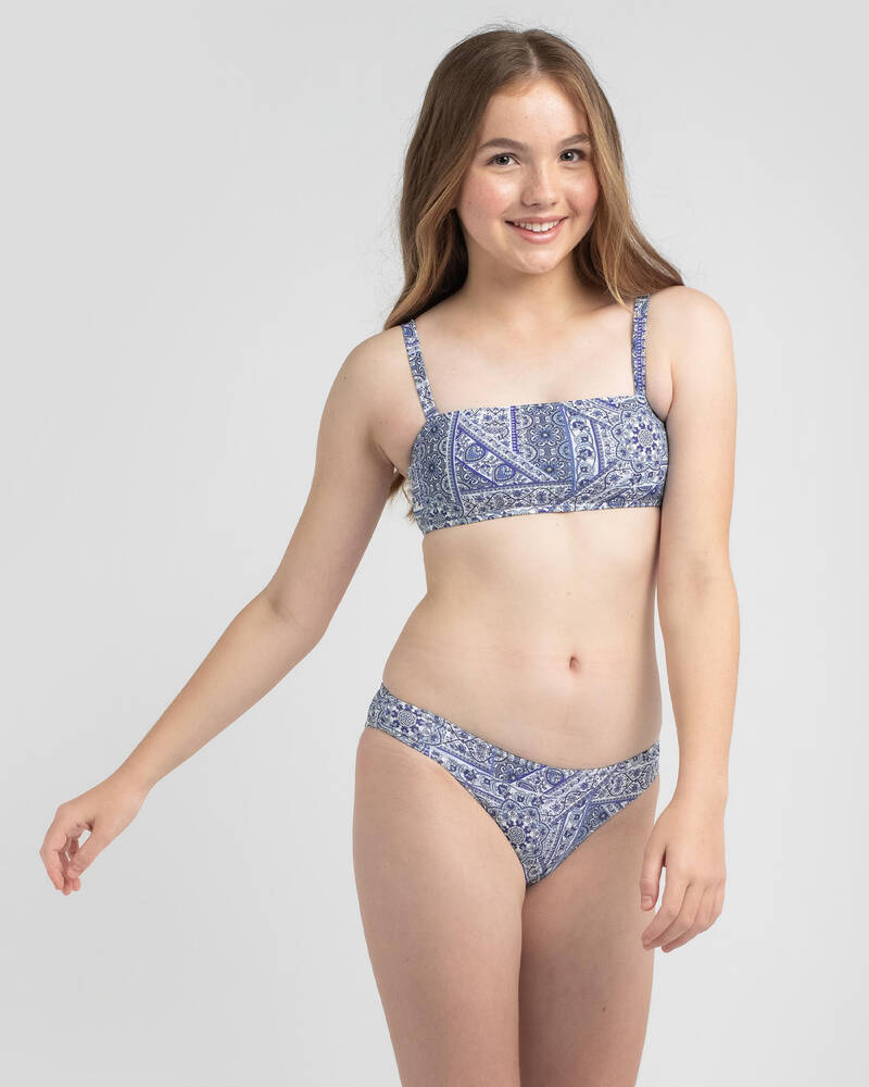 Kaiami Girls' Aurelia Bandeau Bikini Set for Womens