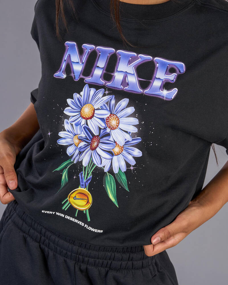 Nike Girls' Flowers Oversized T-Shirt for Womens
