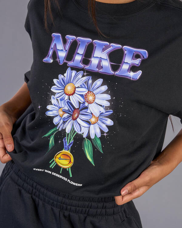 Nike Girls' Flowers Oversized T-Shirt for Womens
