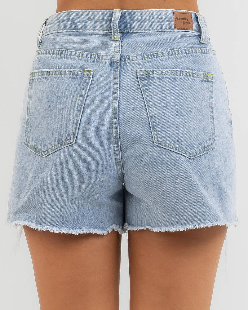 Country Denim Reign Shorts for Womens