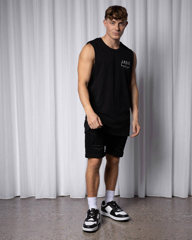 Lucid Ornate Muscle Tank for Mens