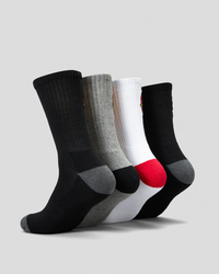 Santa Cruz Classic Dot Crew Socks 4 Pack for Mens image number null