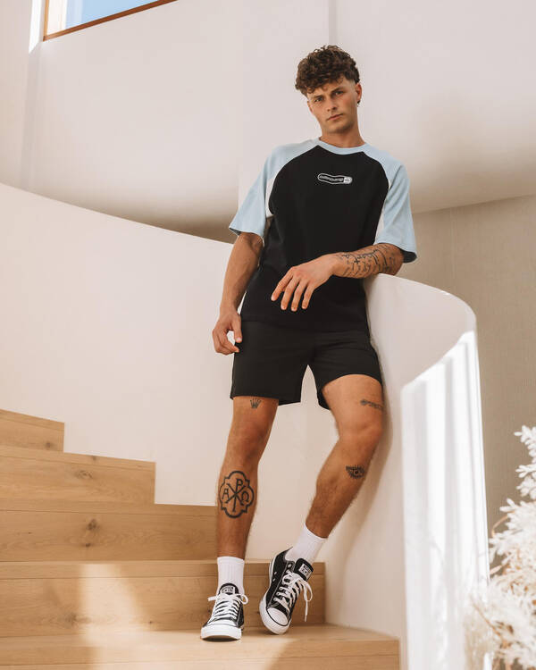 Bind Elastic Waist Shorts