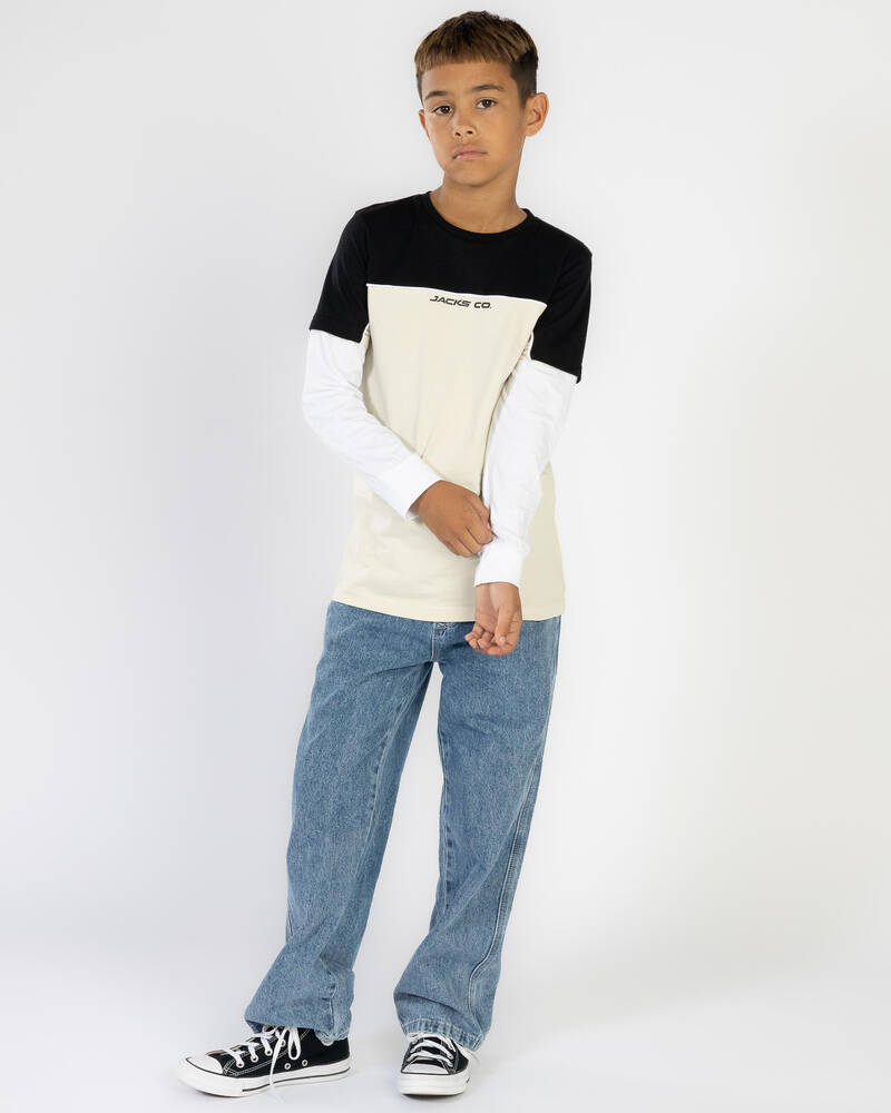 Jacks Boys' Cloudline Layered Long Sleeve T-Shirt for Mens