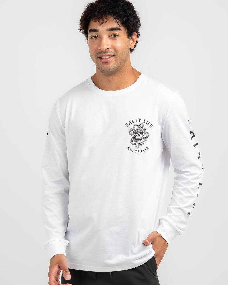 Salty Life SALTY LIFE TENTACLES LONG SLEEVE SURF T-SHIRT for Mens