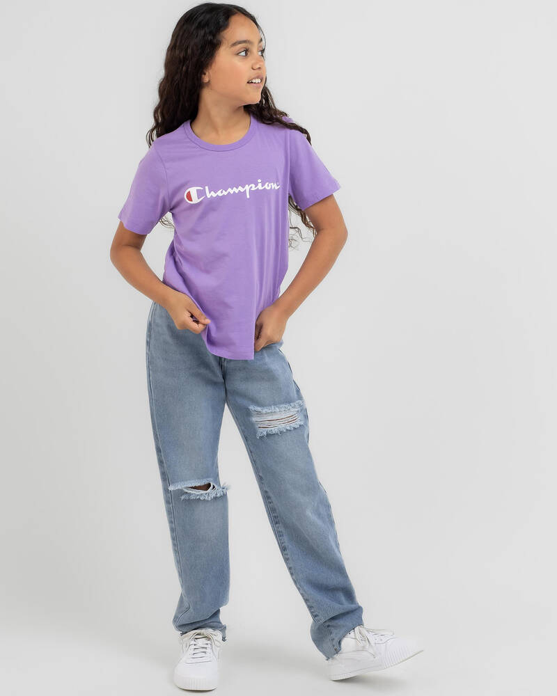 Champion Girls' Logo T-Shirt for Womens