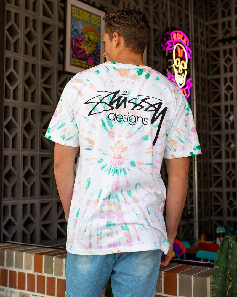 Stussy Kngsley Tie Dye T-shirt for Mens