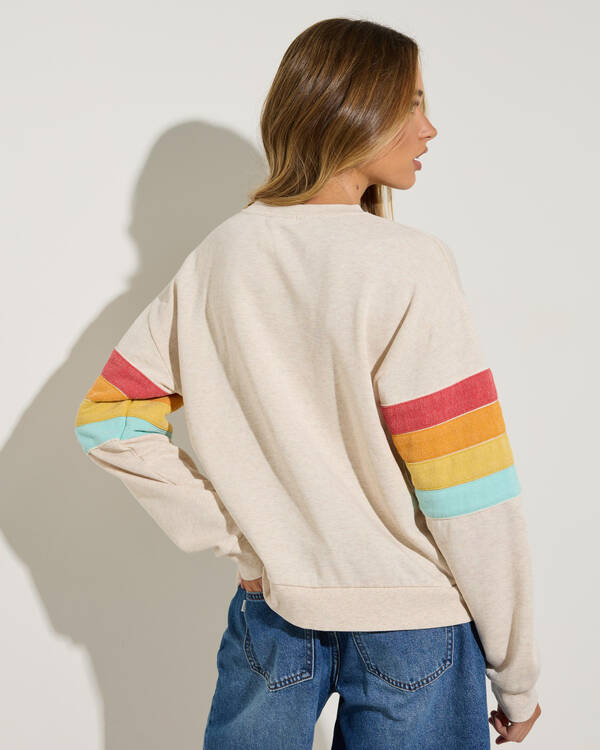 Rip Curl Surf Revival Relaxed Crewneck Sweatshirt for Womens