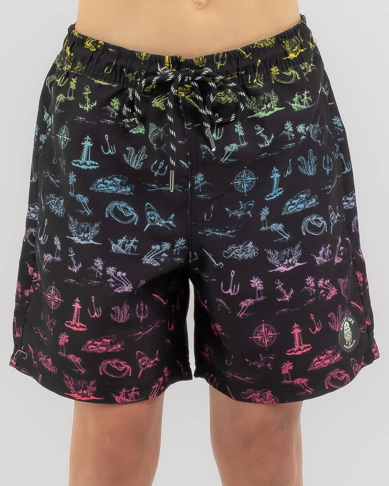Salty Life Boys' Perplex Elastic Waist Shorts for Mens