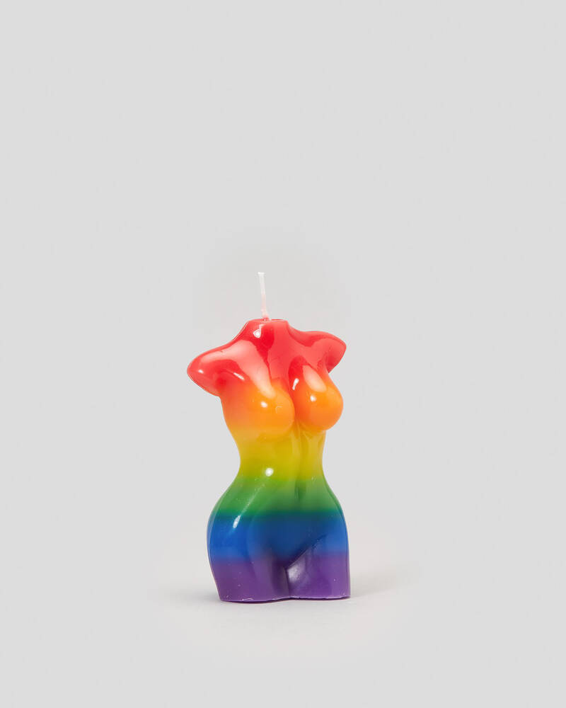 Mooloola Rainbow Female Body Candle for Womens