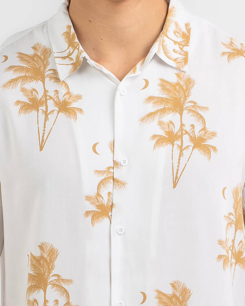 Lucid Tropical Beach Short Sleeve Shirt for Mens