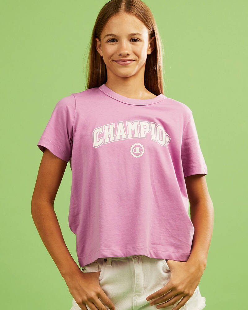 Champion Girls' Sporty Boxy T-Shirt for Womens