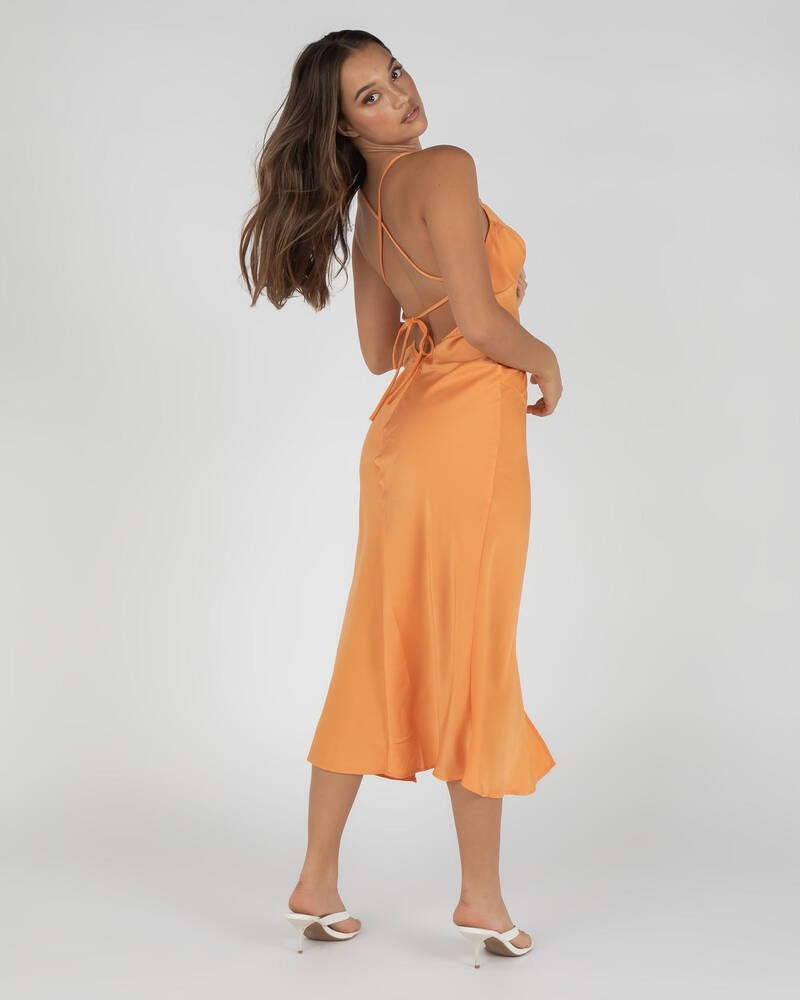 Morning Mist Castle Midi Dress for Womens