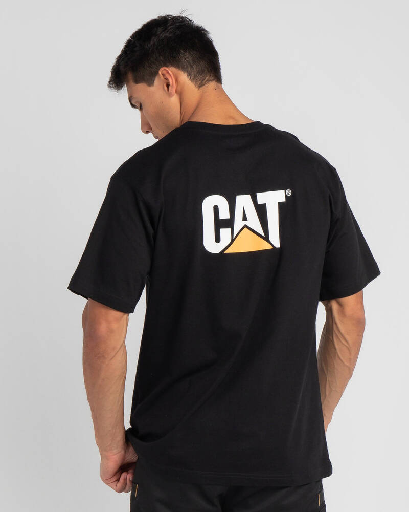 Cat Trademark Logo T-Shirt for Mens
