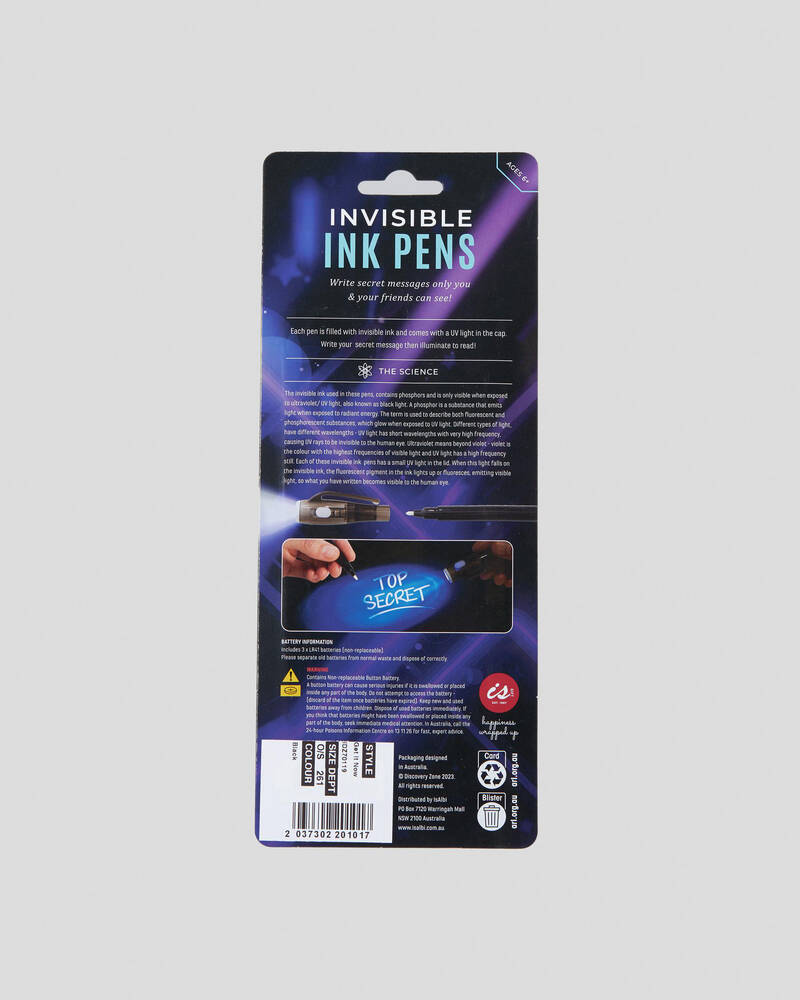 Get It Now Invisible Ink Pen with Light for Unisex