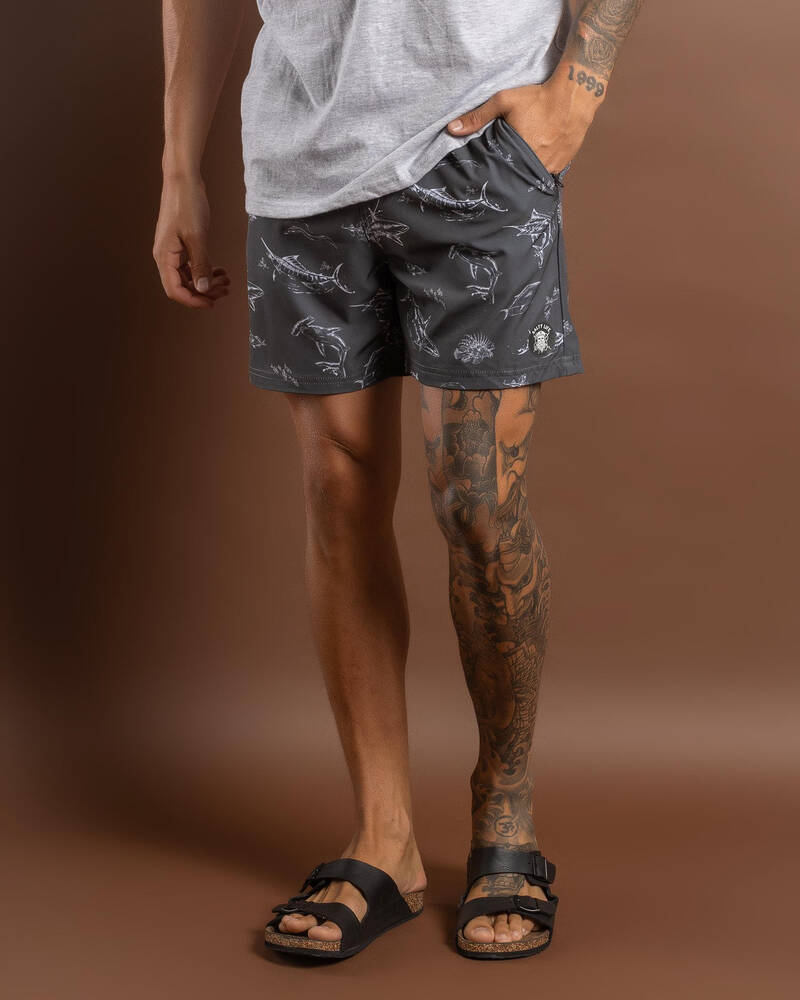 Salty Life Saltwater Elastic Waist Shorts for Mens