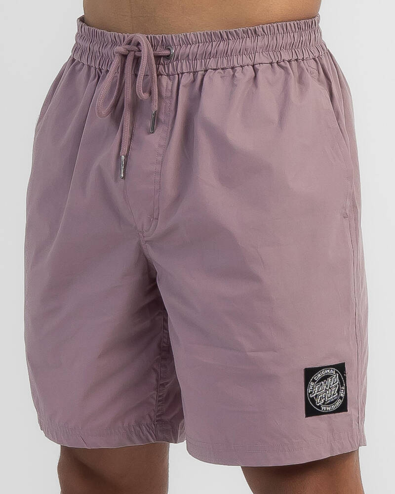 Santa Cruz MFG Cruzier Solid Elastic Waist Shorts for Mens