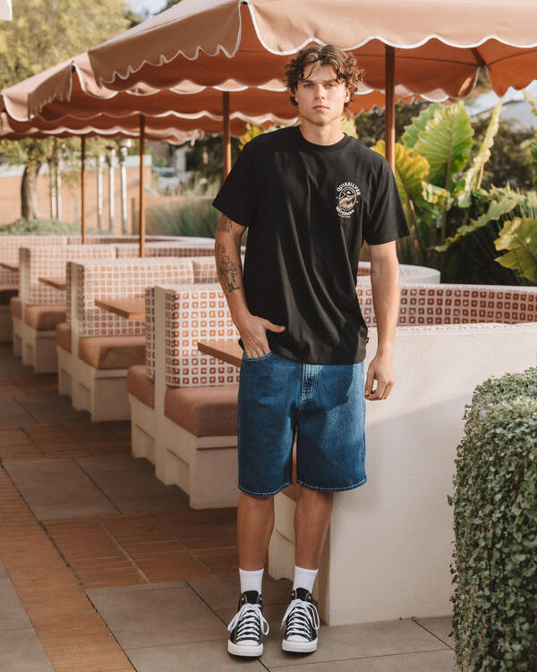 Quiksilver Impaired Baggy Denim Shorts for Mens