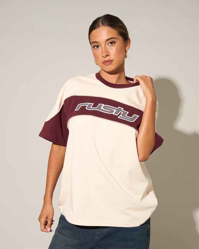 Rusty Kinetic Oversized T-Shirt for Womens