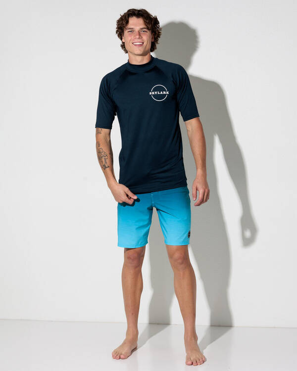 Skylark Submerge Short Sleeve Rash Vest for Mens