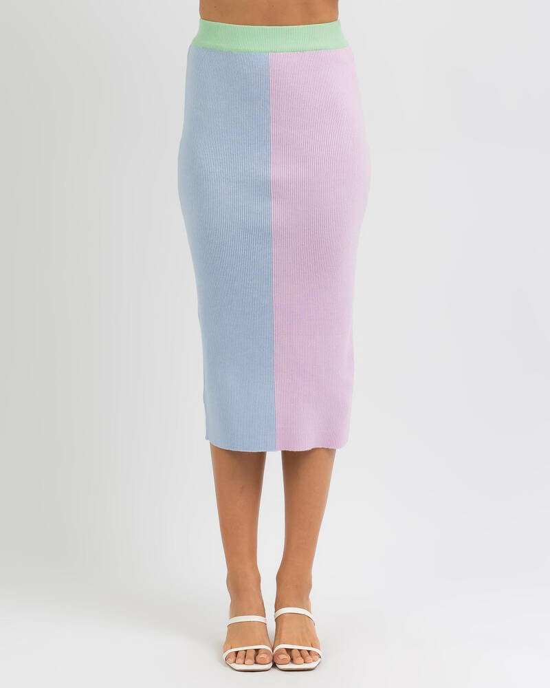Yours Truly Misty Midi Skirt for Womens image number null