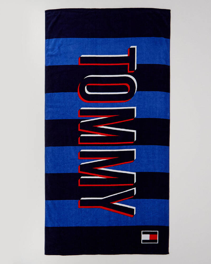 Tommy Hilfiger Tommy Blue Stripe Towel for Womens