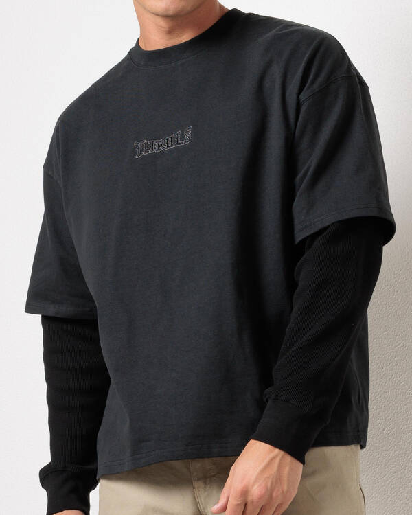 Thrills Web Of Deceit Layer Box Crop Long Sleeve T-Shirt for Mens