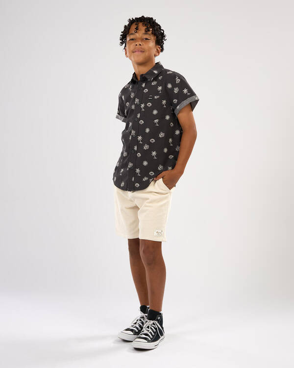 Skylark Boys' Cord Elastic Waist Shorts for Mens