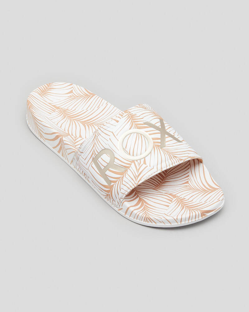 Roxy Slippy Printed Slide Sandals for Womens