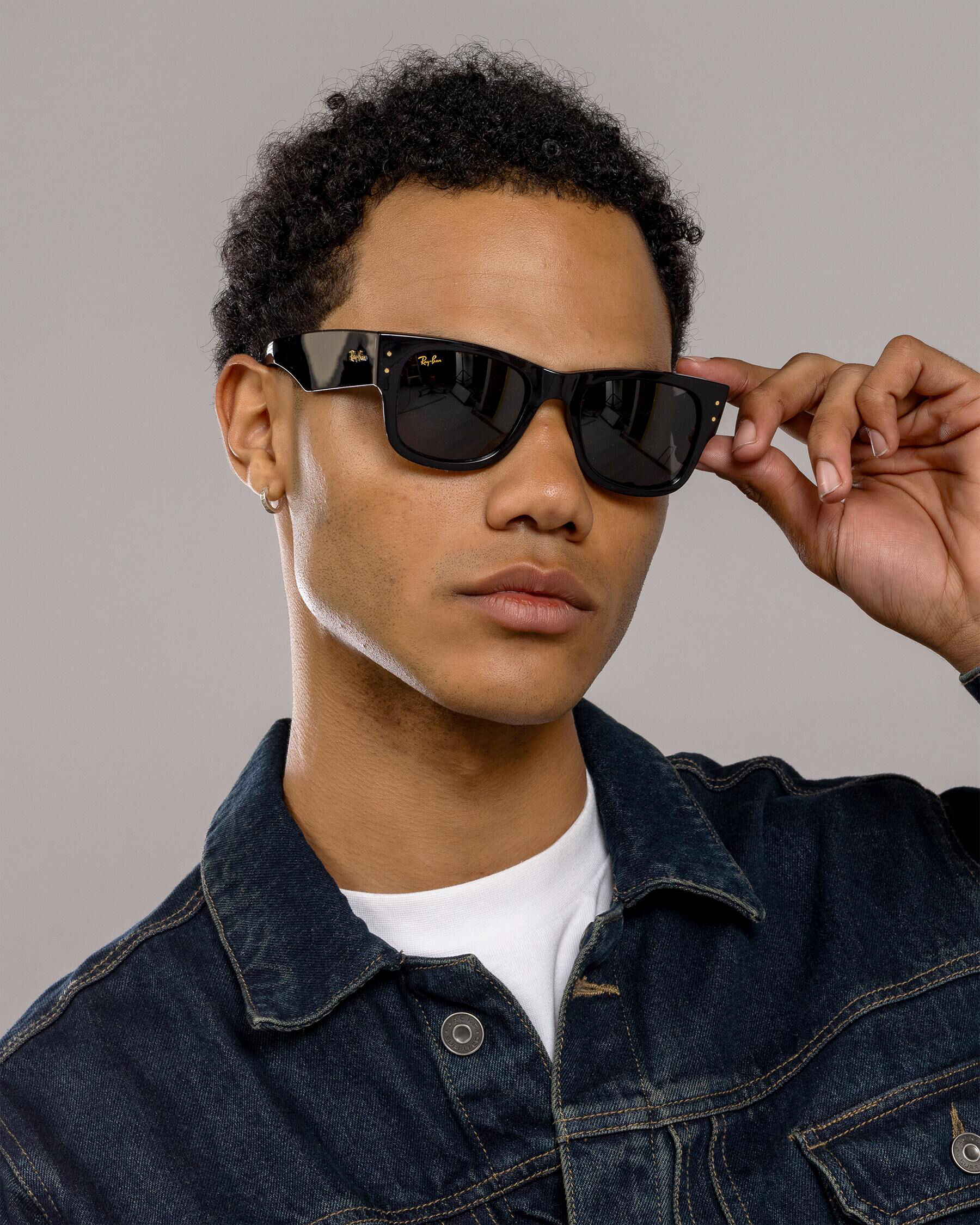 Ray-Ban A$AP Rocky Blacked Out Collection Mega Wayfarer Sunglasses