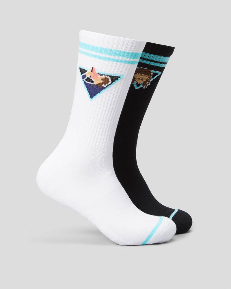 FOOT-IES Mullets and Shoeys Sneaker Socks 2 Pack for Mens