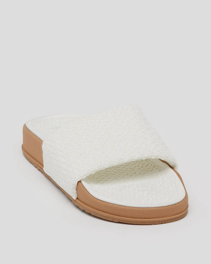 Roxy Womens Roxy Slippy Boucle Slide Sandals for Womens