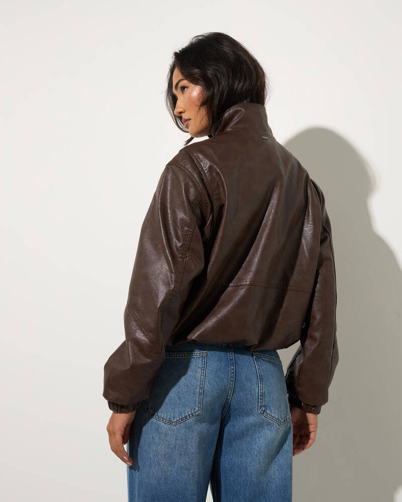 Ava And Ever Blaise Faux Leather Jacket for Womens