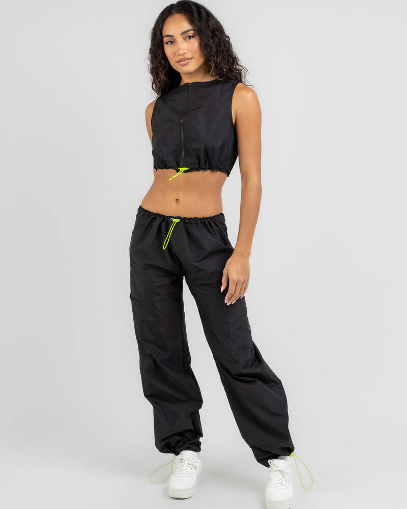 Mint Vanilla Drew Parachute Top for Womens