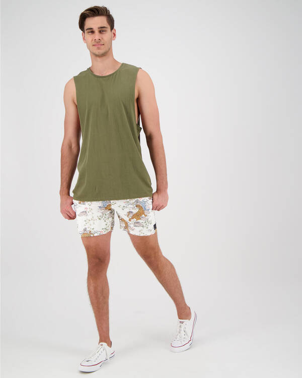 Lucid Crouching Tiger Mully Shorts for Mens