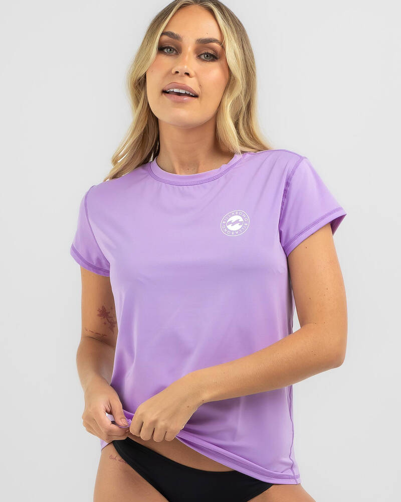 Billabong Sundays Short Sleeve Rash Vest for Womens