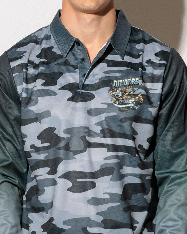 Ringers Western Buckin Barra Fishing Jersey for Mens