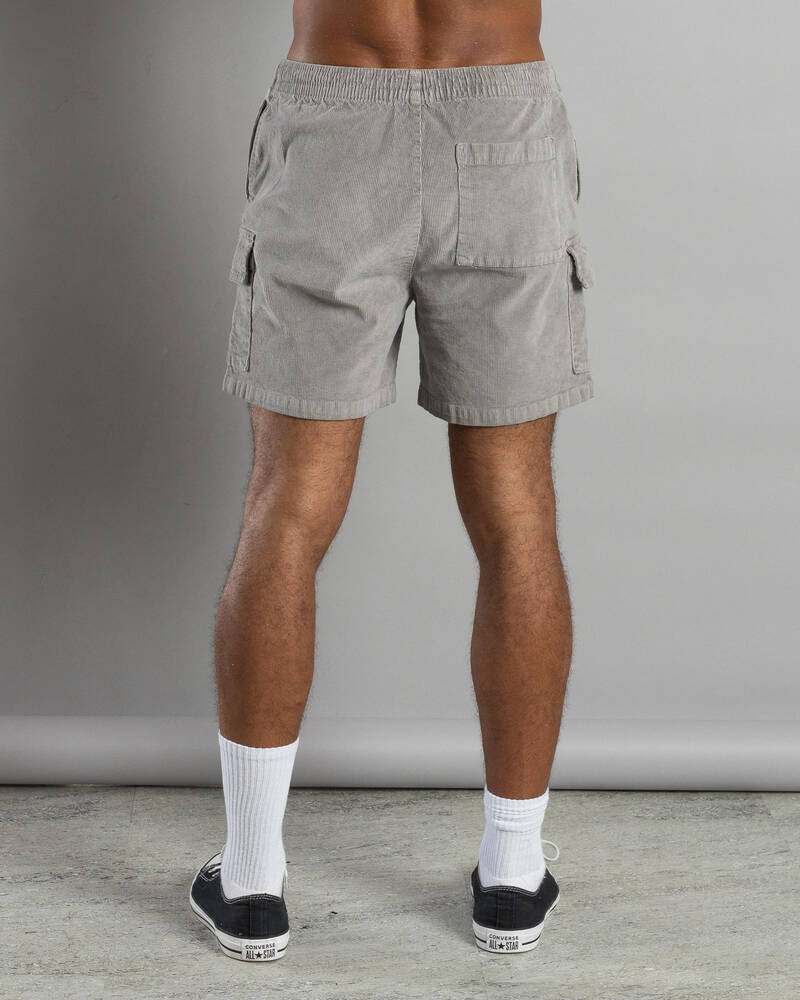 Silent Theory Cargo Cord Shorts for Mens