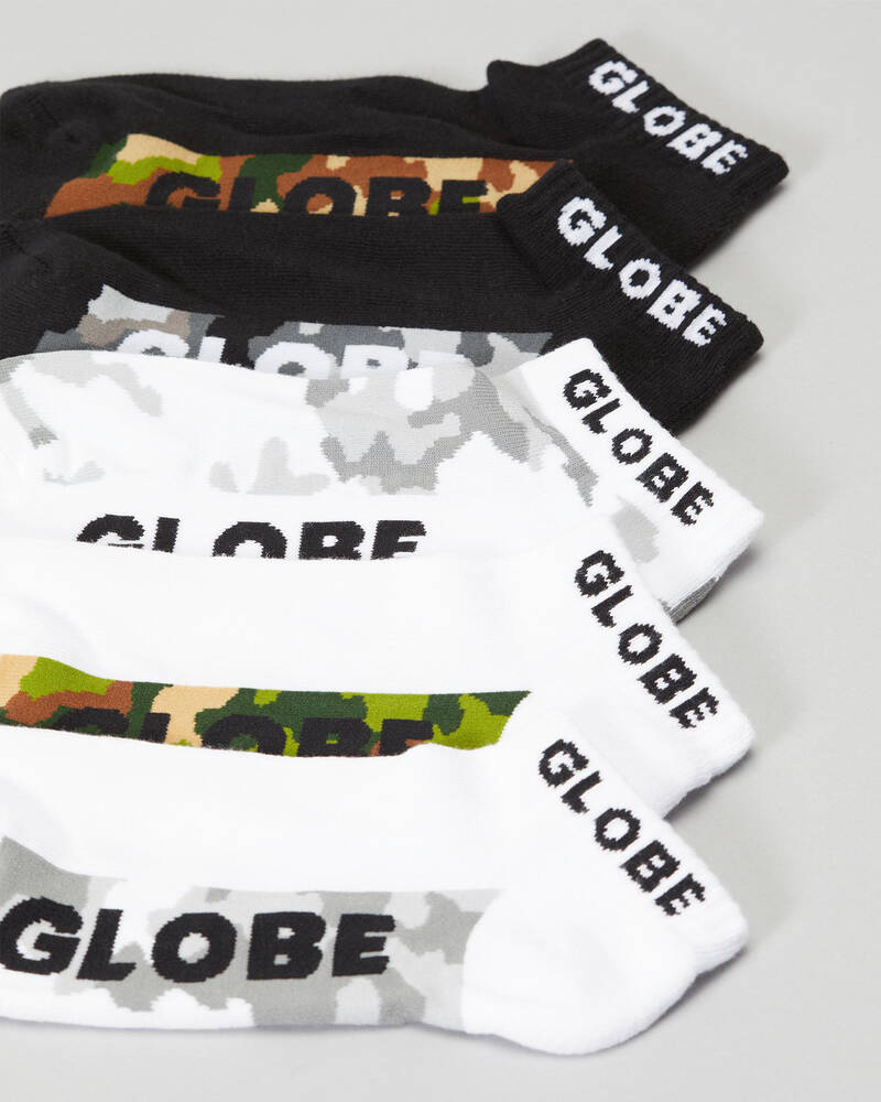 Globe Malcolm Ankle Socks 5 Pack for Mens