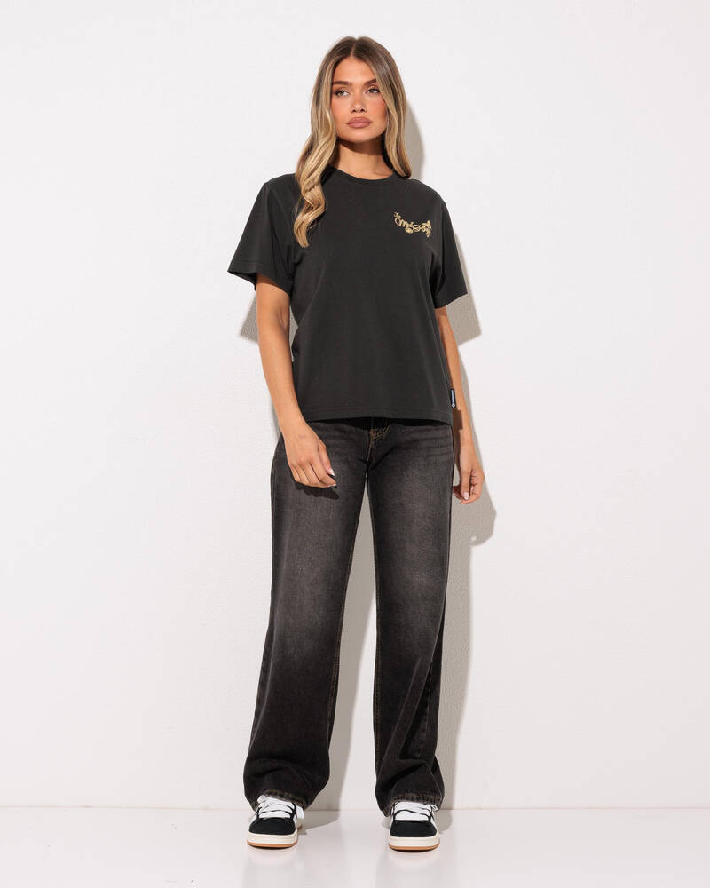The Mad Hueys Butterfly Anchor T-Shirt for Womens