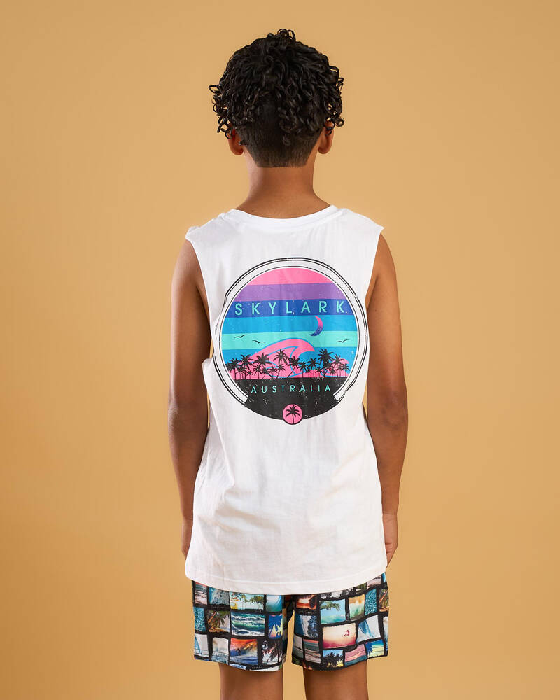 Skylark Boys' Stream Muscle Tank for Mens