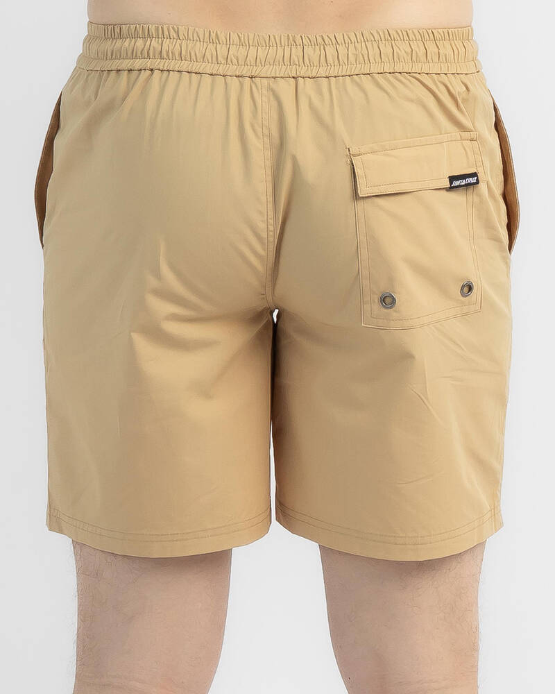 Santa Cruz MFG Cruzier Solid Elastic Waist Shorts for Mens